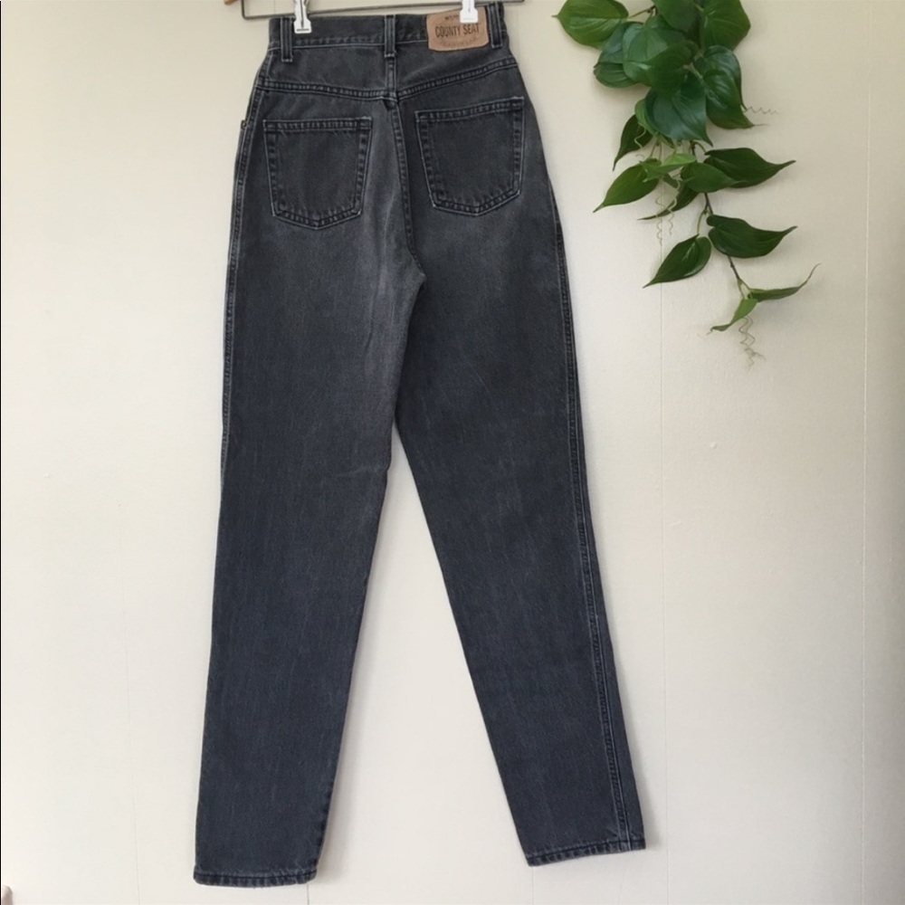 vintage nuovo county seat black high waisted rise mom jeans